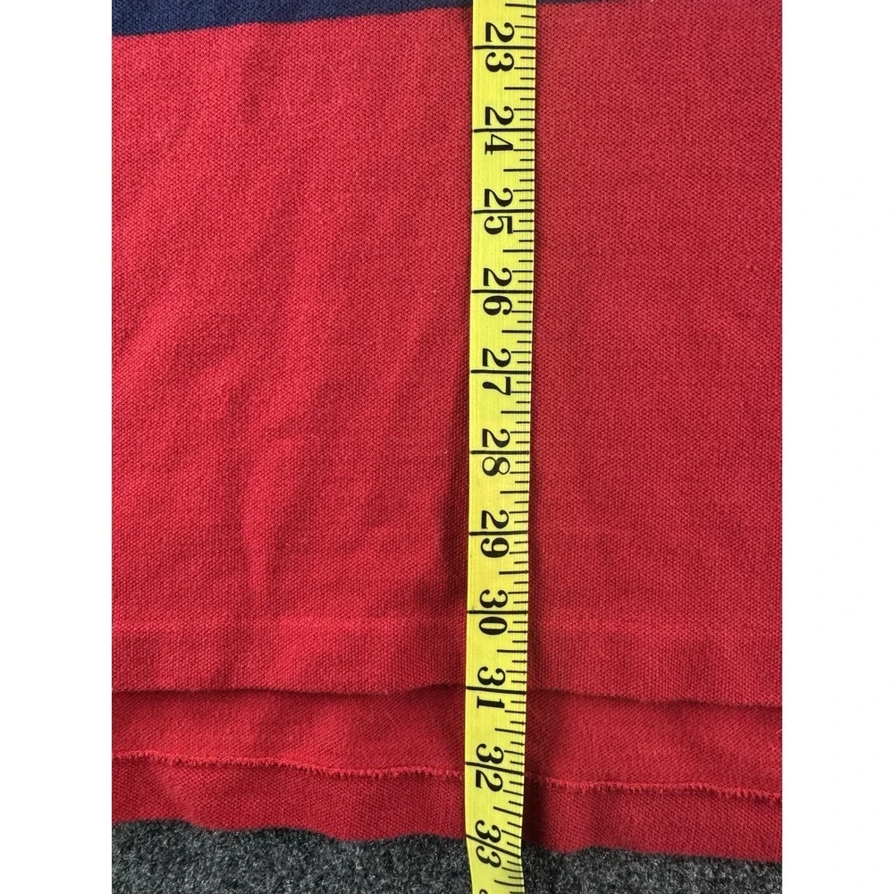 Polo Ralph Lauren XL Tall Red Stripe Rugby Polo Shirt Pony Logo